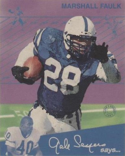 1997 Fleer Goudey II Marshall Faulk #72