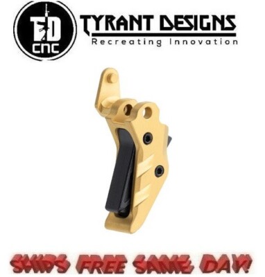 Tyrant Designs Intellifire Trigger for Sig Sauer P365 # TD-P365-Trig-Gold-Black