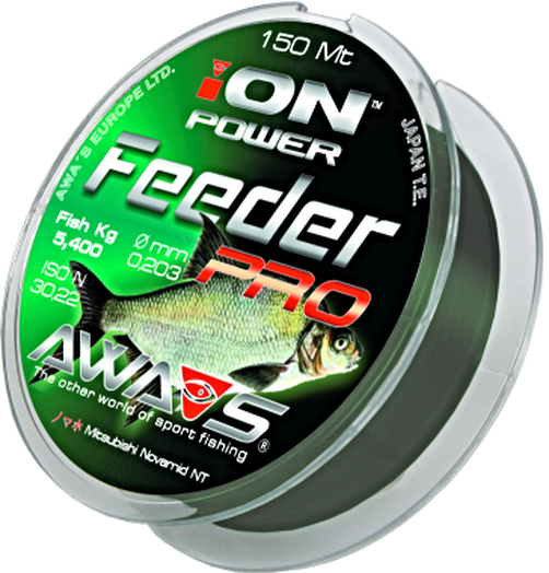 Angelschnur monofil Nylon AWA SHIMA ION POWER Feeder 150 m  TOP aus Japan