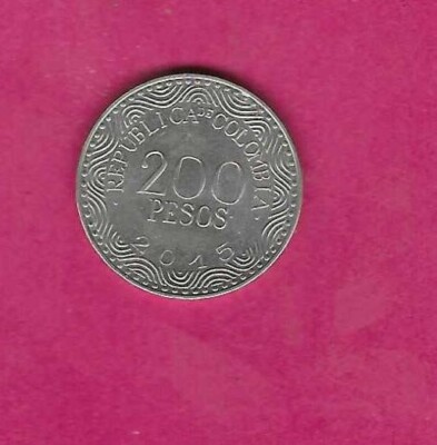 COLOMBIA KM297 2015 UNCIRCULATED-UNC MINT-BU 200 PESO BIRD COIN