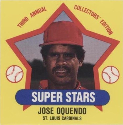 1989 Tea Super Stars Discs - Jose Oquendo #19