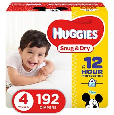 ***New*** Huggies Snug & Dry Diapers Size 4, 192 Count ***Free Shipping***