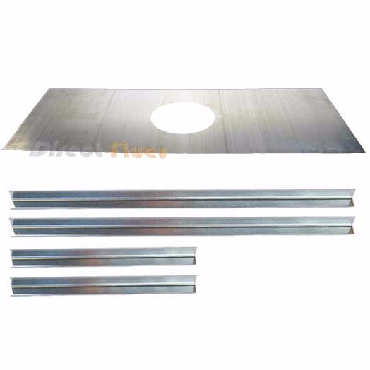 Wood burner register plate 7 inch flue 1000mm x 400mm. NEW. in