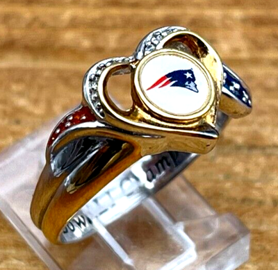 BGE Patriots Heart Rare Sterling Silver 925 Ring 4g Sz. 8 ANT384