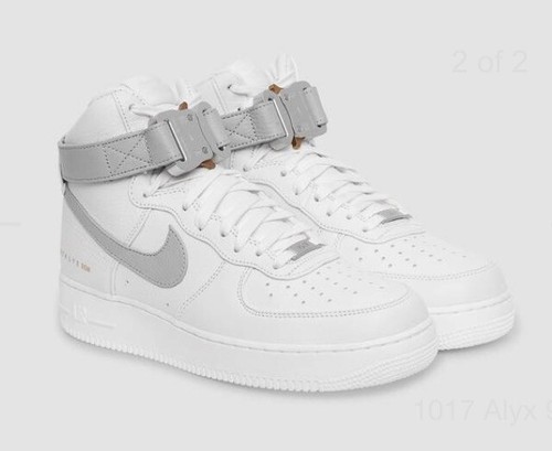 Size 6 Nike Air Force 1 High x 1017 ALYX 9SM White Wolf Gray