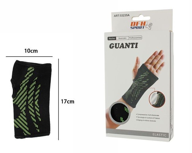 Tutore Polso Polsiera Fascia Elastica Ortopedica Distorsione Mano Tendinite dfh