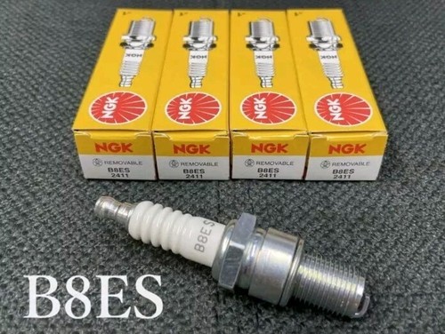 NGK Spark Plugs B8ES 4 Pack #2411 OEM KAWASAKI HONDA SUZUKI