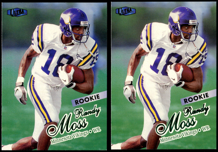1998 Fleer Ultra #406 Randy Moss Rookie Card Lot of 2 NM