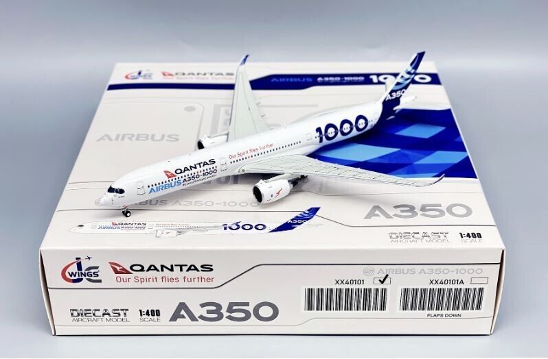 1:400 JC Wings AIRBUS A350-1000 Passenger Airplane Diecast