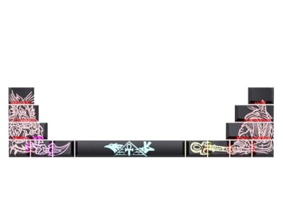 CableMod Premium ABS Laser Modifier Keycap Set - CM Berserker Thor vs Odin...