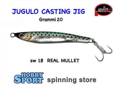 MOLIX  JUGULO CASTING 20 GR COL. SW 18 REAL MULLET  ORIGINALE SPINNING MARE