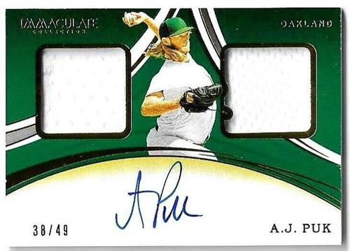 2020 Panini Immaculate Collection - A.J. Puk #DMS-AP