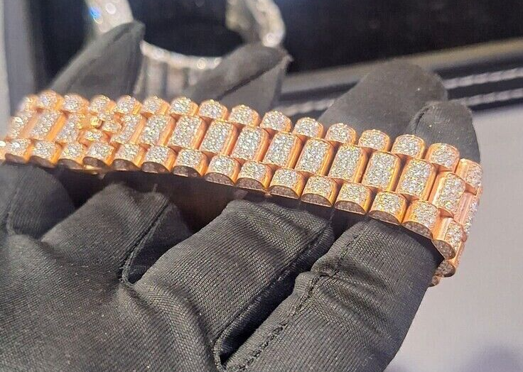 ROLEX ICED OUT ROLEX MOISSANITE WATCH | VVS DIAMOND WATCH BEAUTIFUL ROLEX MEN'S WATCH