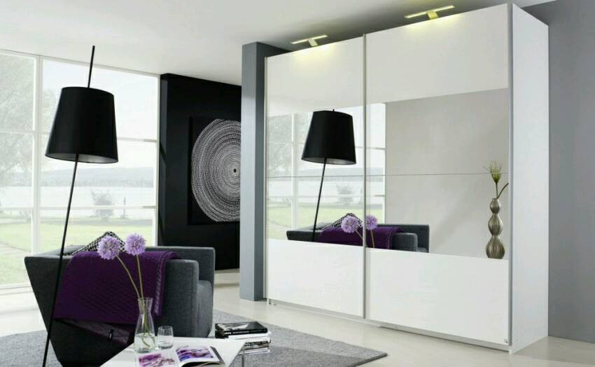 Used Glacier White Teresina Sliding Wardrobe In Exhall