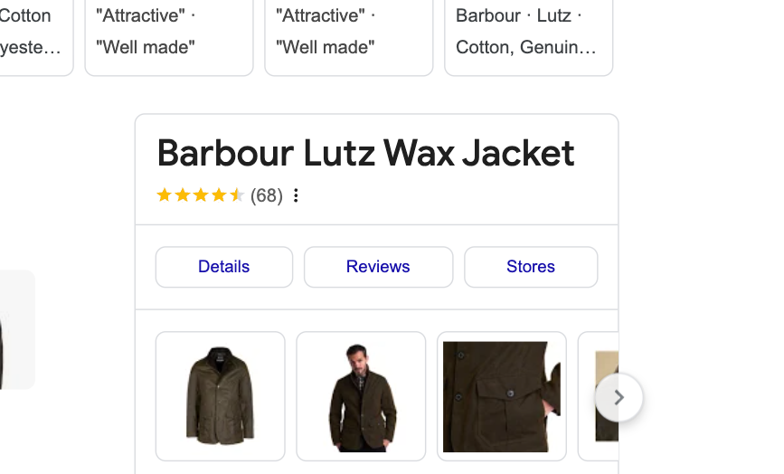 BARBOUR BARBOUR LUTZ MEN'S WAXED JACKET IN OLIVE MSRP$520 BRITISH LUXURY