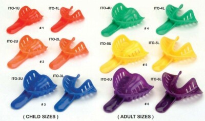 Plasdent Dental Excellent-Color Ortho Impression Trays   Perforated (25/bag) 