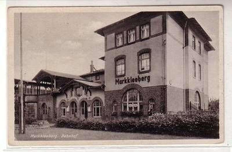 55930 Ak Markkleeberg Bahnhof Um 1940