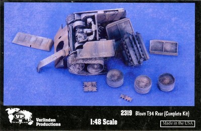 Verlinden Productions 1:48 Blown T-34 Rear Resin Detail 2319