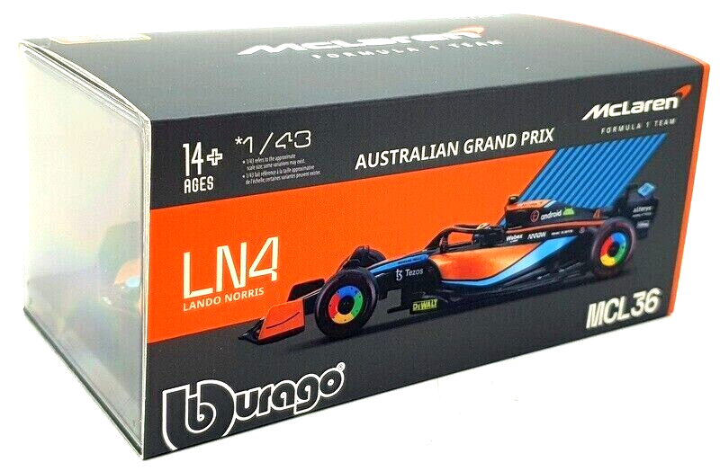 1/43 スパーク マクラーレン MCL36 2022 オーストラリアGP 1/43 F1 MCL36 Mercedes McLaren N.4 Australian GP 2022 L