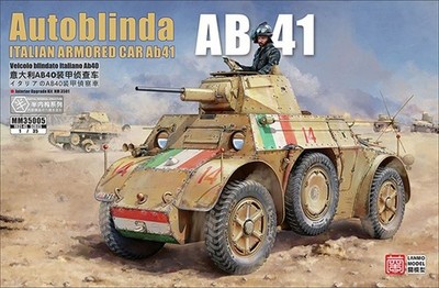 LANMO MODEL AUTOBLINDA AB41 ITALIAN ARMORED CAR 1:35 M35005