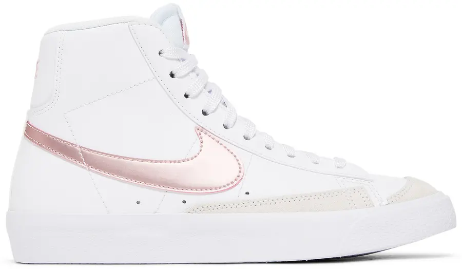 Кроссовки Nike Blazer Mid 77 GS White Pink Glaze DA4086-105 6Y женские 7,5