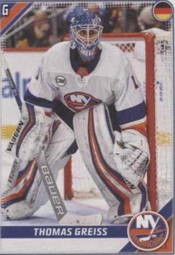 2019-20 Topps NHL Stickers - Thomas Greiss #319