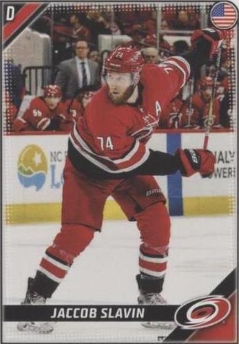 2019-20 Topps NHL Stickers - Jaccob Slavin #96