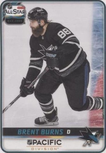 2019-20 Topps NHL Stickers - Brent Burns #551