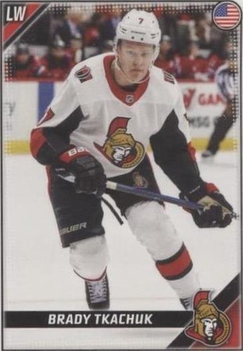 2019-20 Topps NHL Stickers - Brady Tkachuk #346