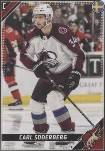 2019-20 Topps NHL Stickers - Carl Soderberg #23