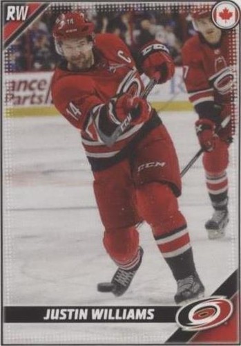 2019-20 Topps NHL Stickers - Justin Williams #102