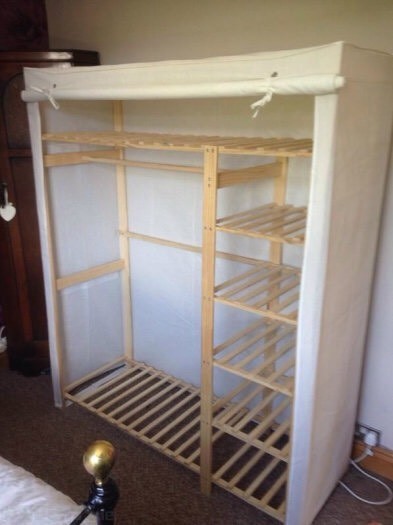 Argos Triple Pine Canvas Wardrobe In Cockburnspath Scottish