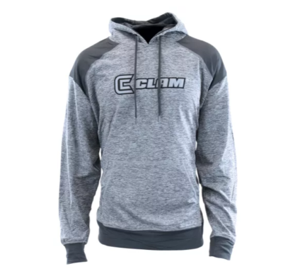 NEW Clam Performance Brushed Fleece Ice Fishing Pullover Hoodie
