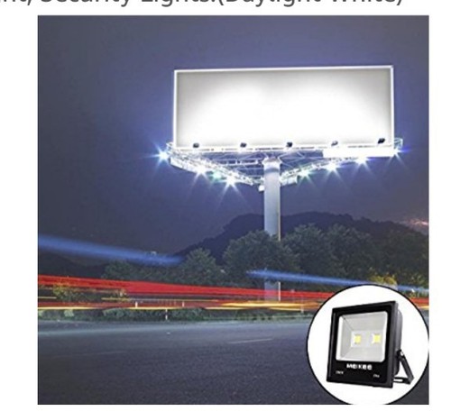 Meikee 100W Outdoor LED Flood Lights, 10500 Lumen, Daylight White.