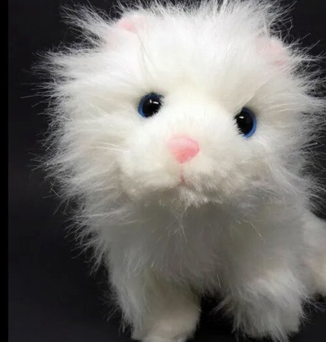 Webkinz White Persian Cat Plush GANZ Fluffy Stuffed Animal NWT.