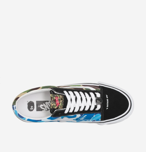 Pre-owned Vans X Bape Old Skool Tb Lx, Black (100% Authentic)