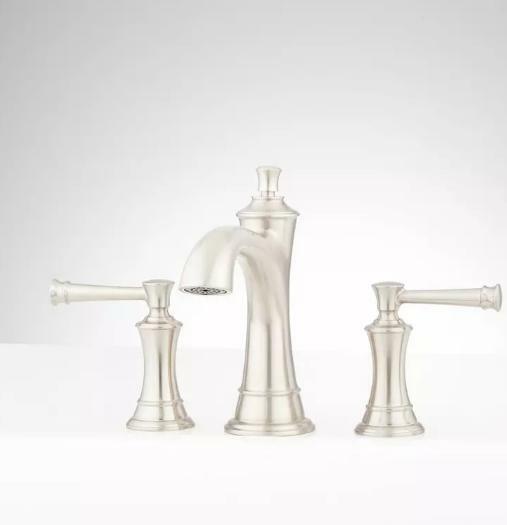 Signature Hardware Beasley 4-Hole Roman Tub Filler, Brushed Nickel
