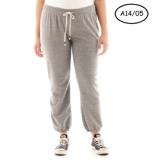 CITY STREET New Armory Gray Cuffed Leg Jogger Sweatpants