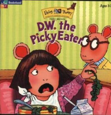 D.W. The Picky Eater PC CD kid learn to eat healthy nutritious veggies foods! DW