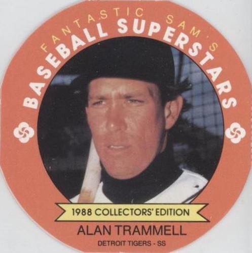 1988 Fantastic Sam's Baseball Superstars Disc - Alan Trammell #6