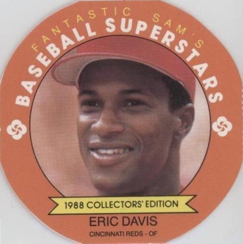 1988 Fantastic Sam's Baseball Superstars Disc - Eric Davis #14