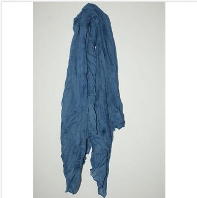 Girls Womens Candy Long Pure Thin Soft Scarf Wrap Voile Wrap Shawl denim blue