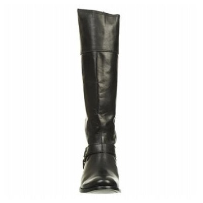 Pre-owned Frye Womens  Melissa Harness Wide Calf Riding Boot Black Size 6 Msrp $ 428