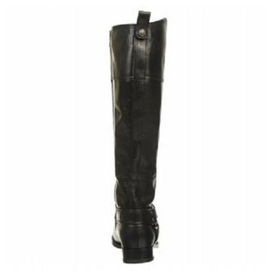 Pre-owned Frye Womens  Melissa Harness Wide Calf Riding Boot Black Size 6 Msrp $ 428