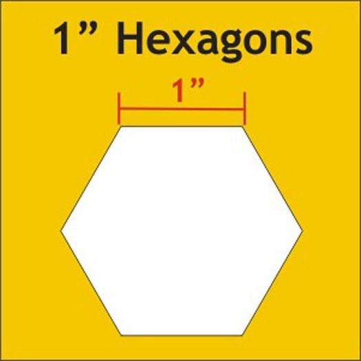 Paper Pieces 1 inch Hexagons Paper Template English Paper Piecing EPP Small Pack