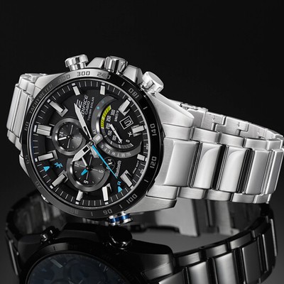 Pre-owned Casio Edifice Eqb-501xdb-1ajf Bluetooth Sport Solar Men Watch Eqb-501xdb-1a