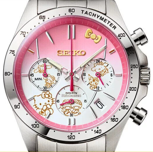 Pre-owned Seiko Hello Kitty Shinkansen Watch Hello Kitty 50th Anniversary Edition Limited Psl