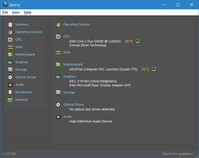Combo Motherboard Asus P5LP-LE CPU Intel E4500 775 Leonite GL8E HP 5188-8019