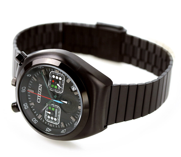 Pre-owned Citizen Star Wars Darth Vader Watch Chronograph Unisex Date Indicator An3669-52e