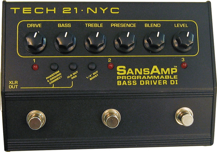 Tech 21 PBDR SansAmp Programmable Bass Driver DI
